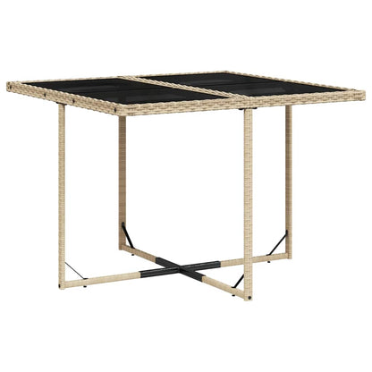 Set Pranzo da Giardino 9 pz con Cuscini Beige Misto Polyrattan | homemem39