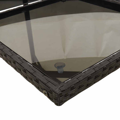 Set da Pranzo da Giardino 11 pz con Cuscini in Polyrattan Nero | homemem39
