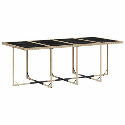 Set Pranzo da Giardino 13 pz con Cuscini Beige Misto Polyrattan | homemem39