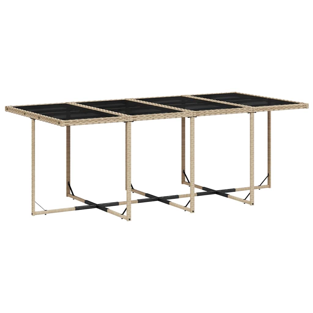 Set Pranzo da Giardino 13 pz con Cuscini Beige Misto Polyrattan | homemem39
