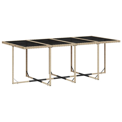 Set Pranzo da Giardino 13 pz con Cuscini Beige Misto Polyrattan | homemem39