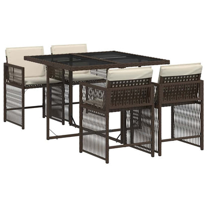 Set da Pranzo da Giardino 5pz con Cuscini