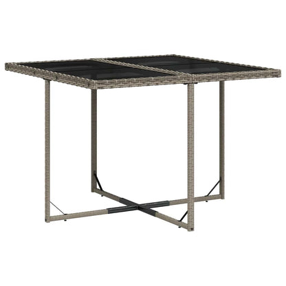 Set da Pranzo da Giardino 9 pz con Cuscini in Polyrattan Grigio | homemem39