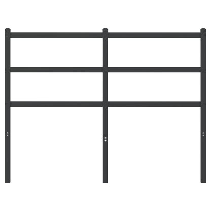 Testiera in Metallo Nero 120 cm - homemem39