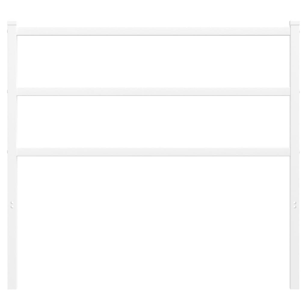 Testiera in Metallo Bianco 107 cm - homemem39