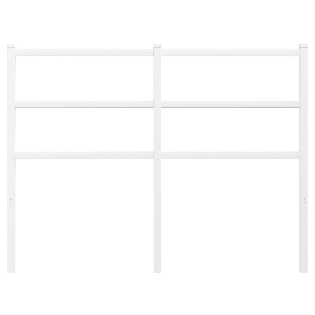 Testiera in Metallo Bianco 120 cm - homemem39