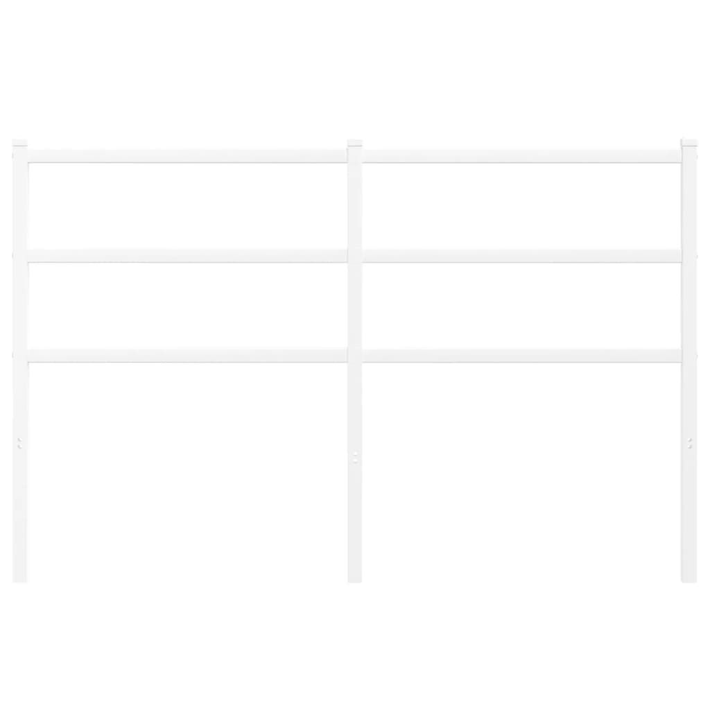 Testiera in Metallo Bianco 135 cm