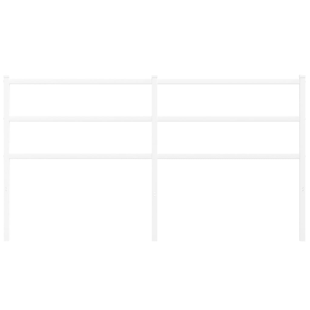 Testiera in Metallo Bianco 160 cm - homemem39
