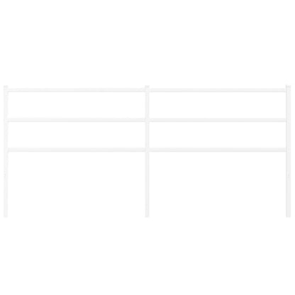 Testiera in Metallo Bianco 200 cm - homemem39