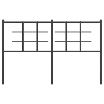 Testiera in Metallo Nero 140 cm - homemem39