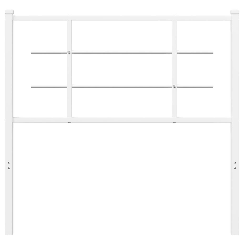 Testiera in Metallo Bianco 100 cm - homemem39