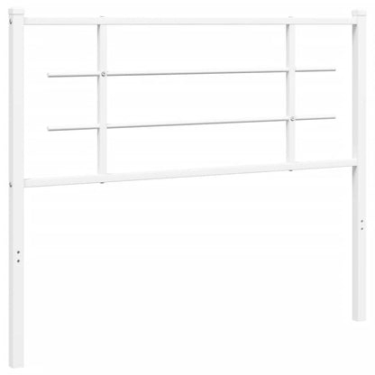 Testiera in Metallo Bianco 107 cm - homemem39