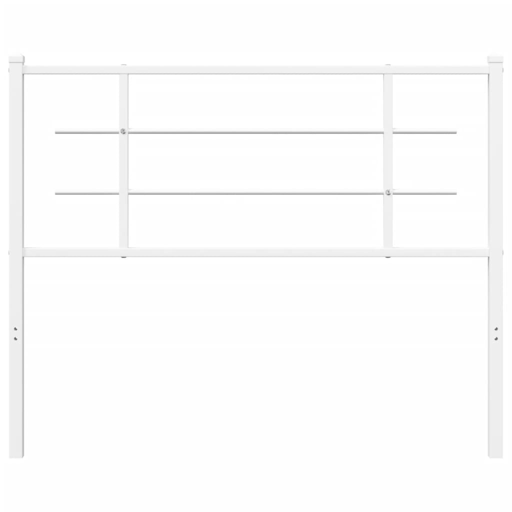 Testiera in Metallo Bianco 107 cm - homemem39