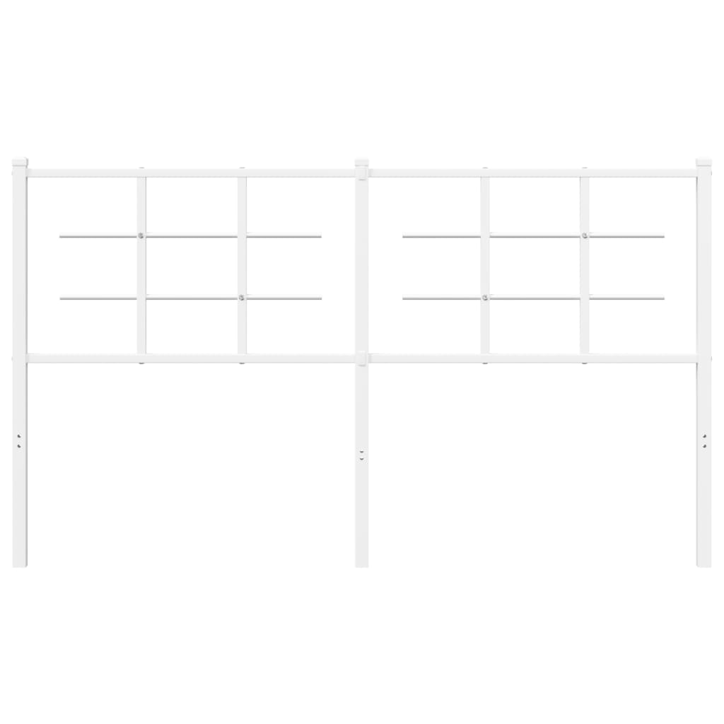 Testiera in Metallo Bianco 150 cm - homemem39