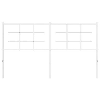 Testiera in Metallo Bianco 150 cm - homemem39