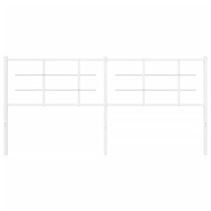 Testiera in Metallo Bianco 180 cm - homemem39
