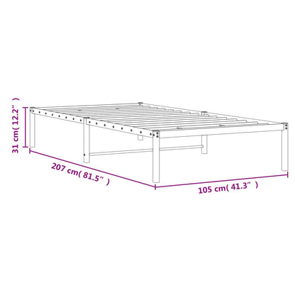 Giroletto in Metallo Nero 100x200 cm
