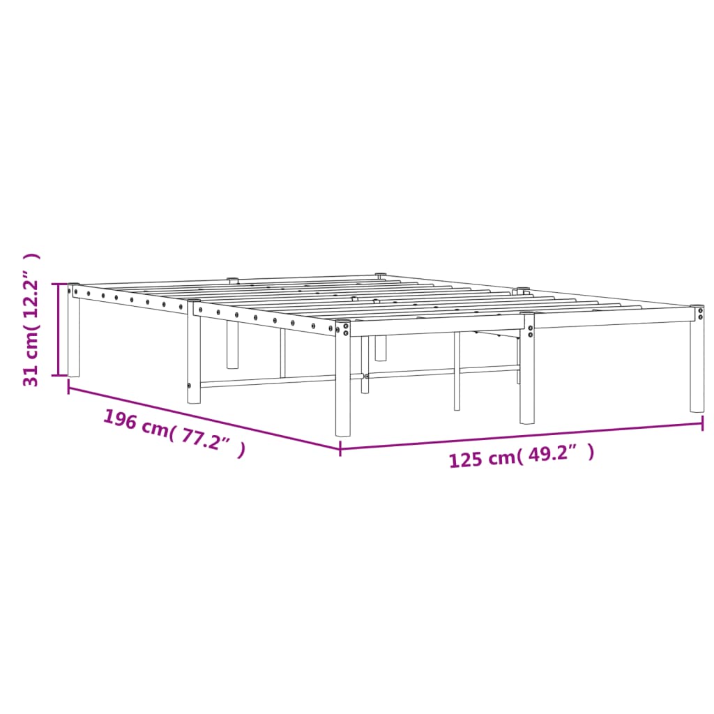 Giroletto in Metallo Nero 120x190 cm | homemem39