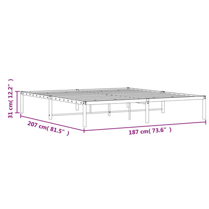 Giroletto Metallo Nero 180x200 cm | homemem39