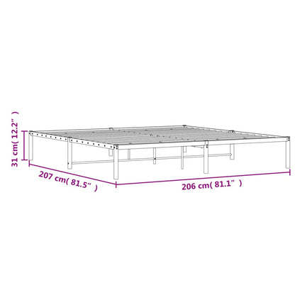 Giroletto in Metallo Nero 200x200 cm | homemem39
