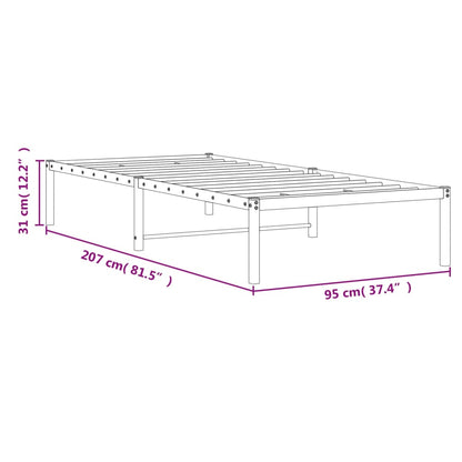 Giroletto in Metallo Bianco 90x200 cm | homemem39
