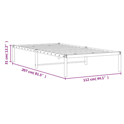 Giroletto Metallo Bianco 107x203 cm