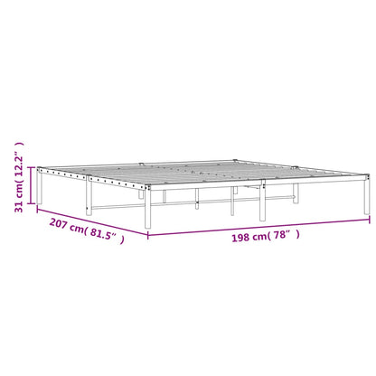 Giroletto Metallo Bianco 193x203 cm | homemem39