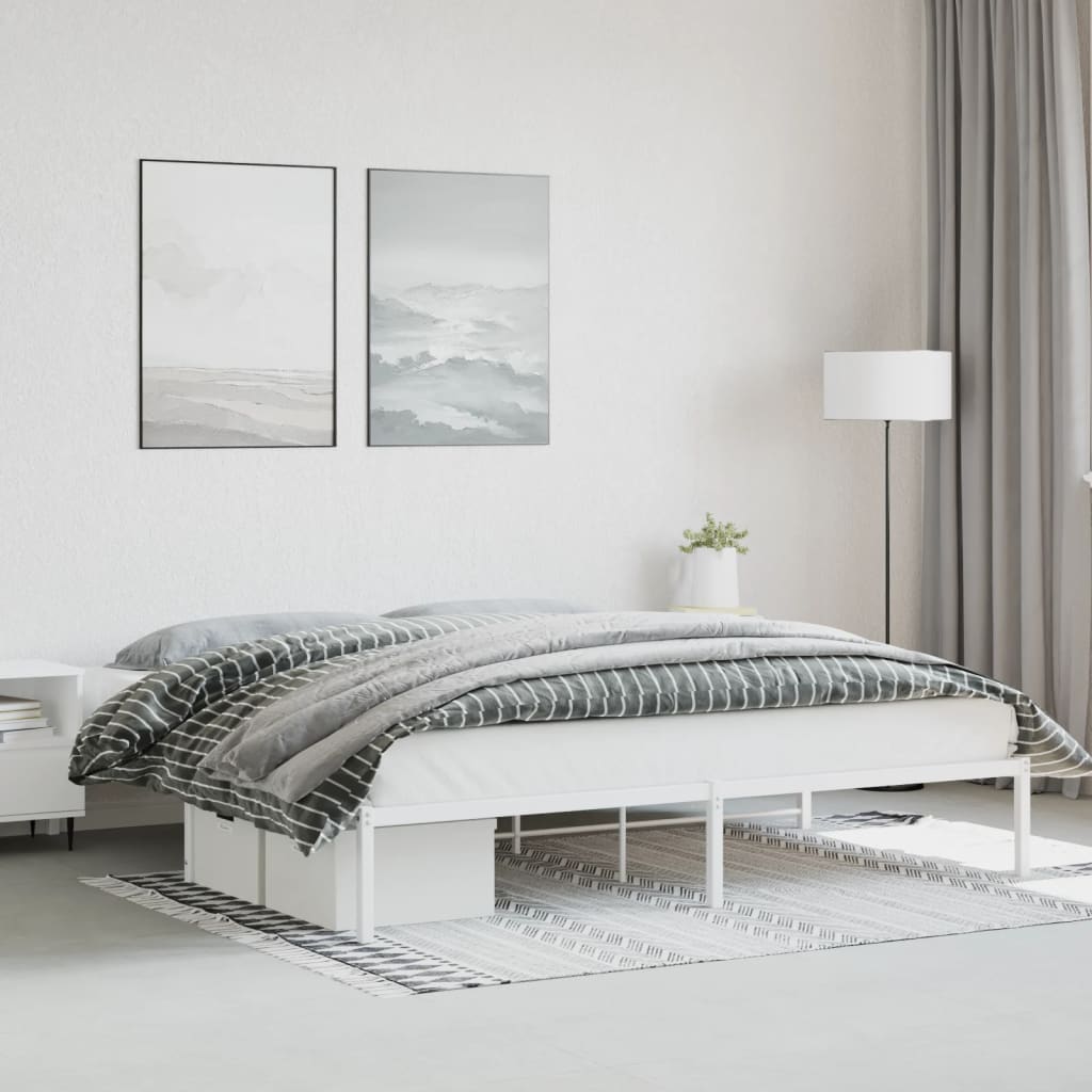 Giroletto in Metallo Bianco 200x200 cm | homemem39