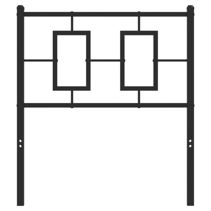 Testiera in Metallo Nero 75 cm - homemem39
