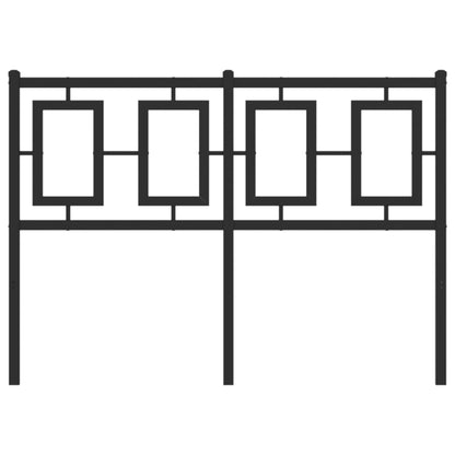 Testiera in Metallo Nero 120 cm - homemem39