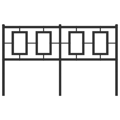 Testiera in Metallo Nero 140 cm - homemem39