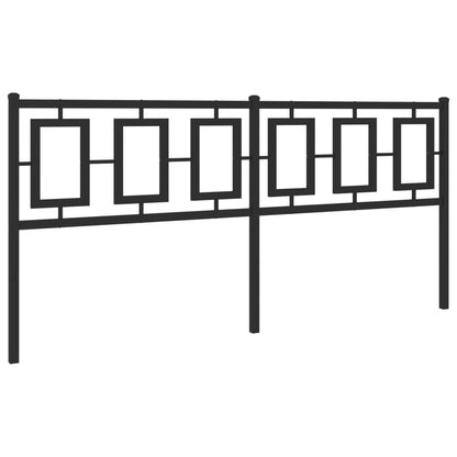 Testiera in Metallo Nero 180 cm - homemem39