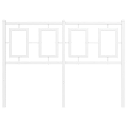 Testiera in Metallo Bianco 120 cm - homemem39