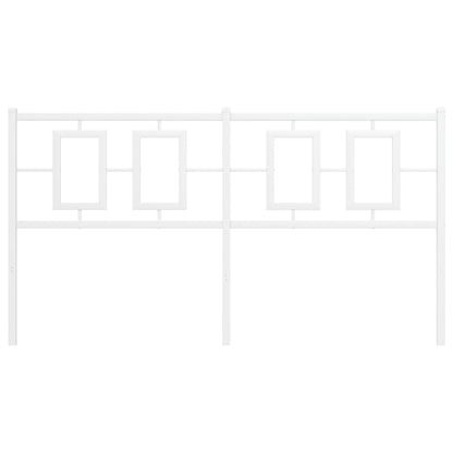 Testiera in Metallo Bianco 150 cm - homemem39