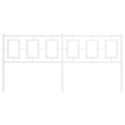 Testiera in Metallo Bianco 180 cm - homemem39