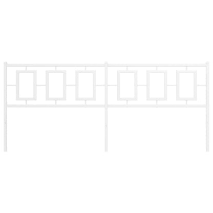 Testiera in Metallo Bianco 200 cm - homemem39