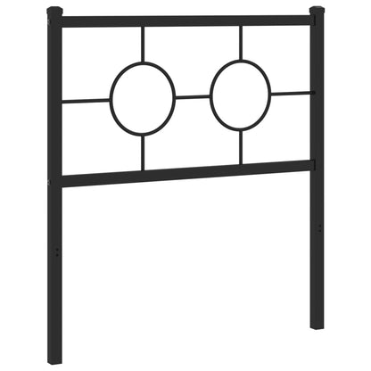 Testiera in Metallo Nero 75 cm - homemem39