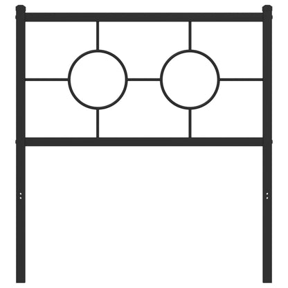 Testiera in Metallo Nero 80 cm - homemem39