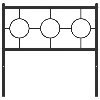 Testiera in Metallo Nero 90 cm - homemem39
