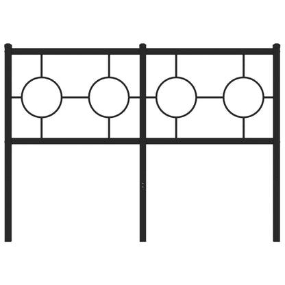 Testiera in Metallo Nero 120 cm - homemem39