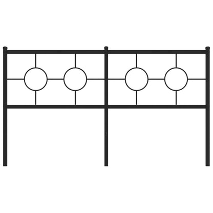 Testiera in Metallo Nero 160 cm - homemem39