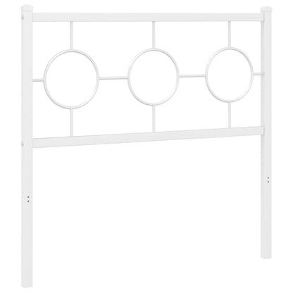 Testiera in Metallo Bianco 90 cm - homemem39