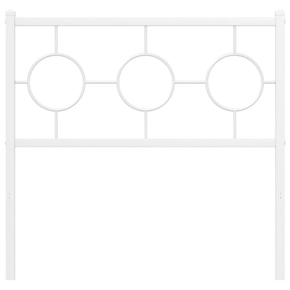 Testiera in Metallo Bianco 90 cm - homemem39