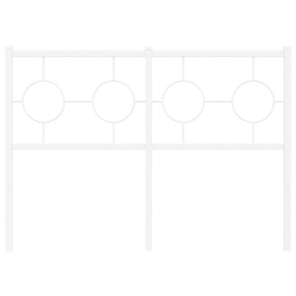 Testiera in Metallo Bianco 120 cm - homemem39