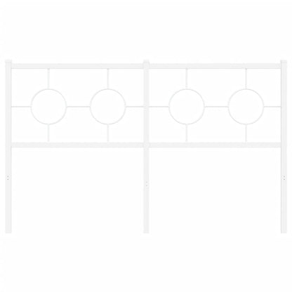 Testiera in Metallo Bianco 140 cm - homemem39