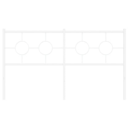 Testiera in Metallo Bianco 150 cm - homemem39