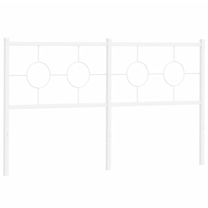 Testiera in Metallo Bianco 160 cm - homemem39