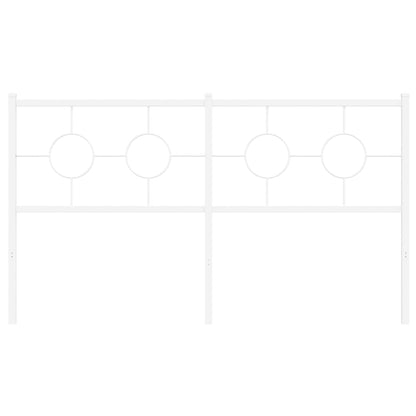 Testiera in Metallo Bianco 160 cm - homemem39