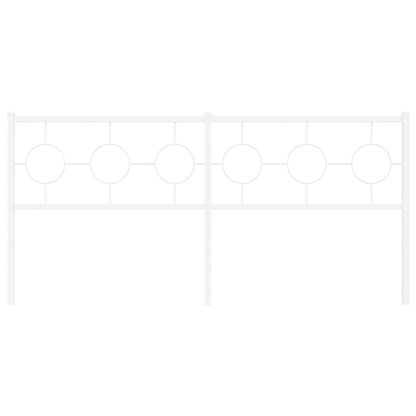 Testiera in Metallo Bianco 180 cm - homemem39