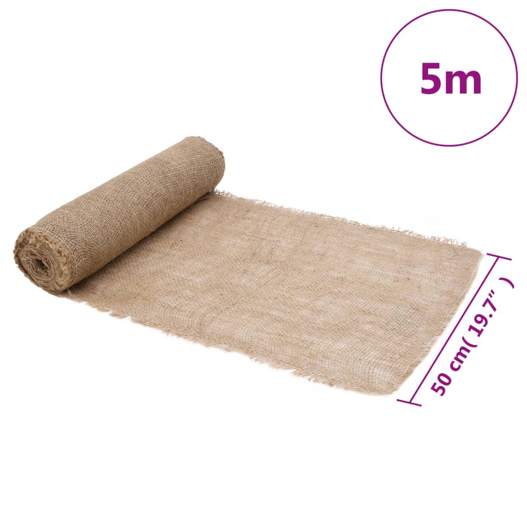 Rotolo di iuta 0,5x5 m 100% iuta 200 gsm | homemem39